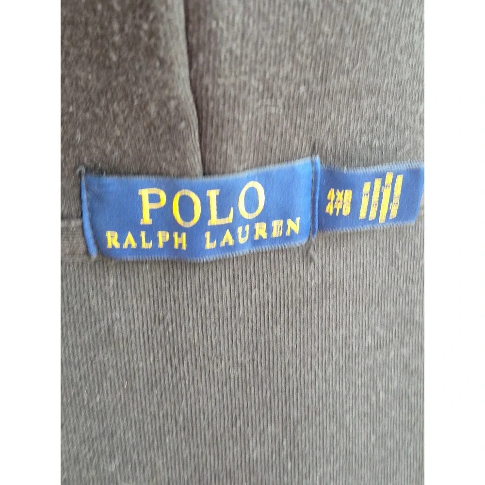 Polo‎ Ralph Lauren Mens Full Zip Hoodie Black Pony Logo Sweatshirt 4XB RARE